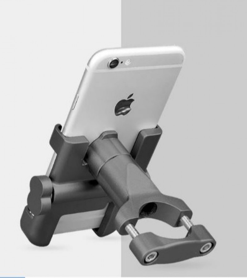C1 Universal Metal Phone Mobile Holder Motorcycle Bike 360 Degree Rotation