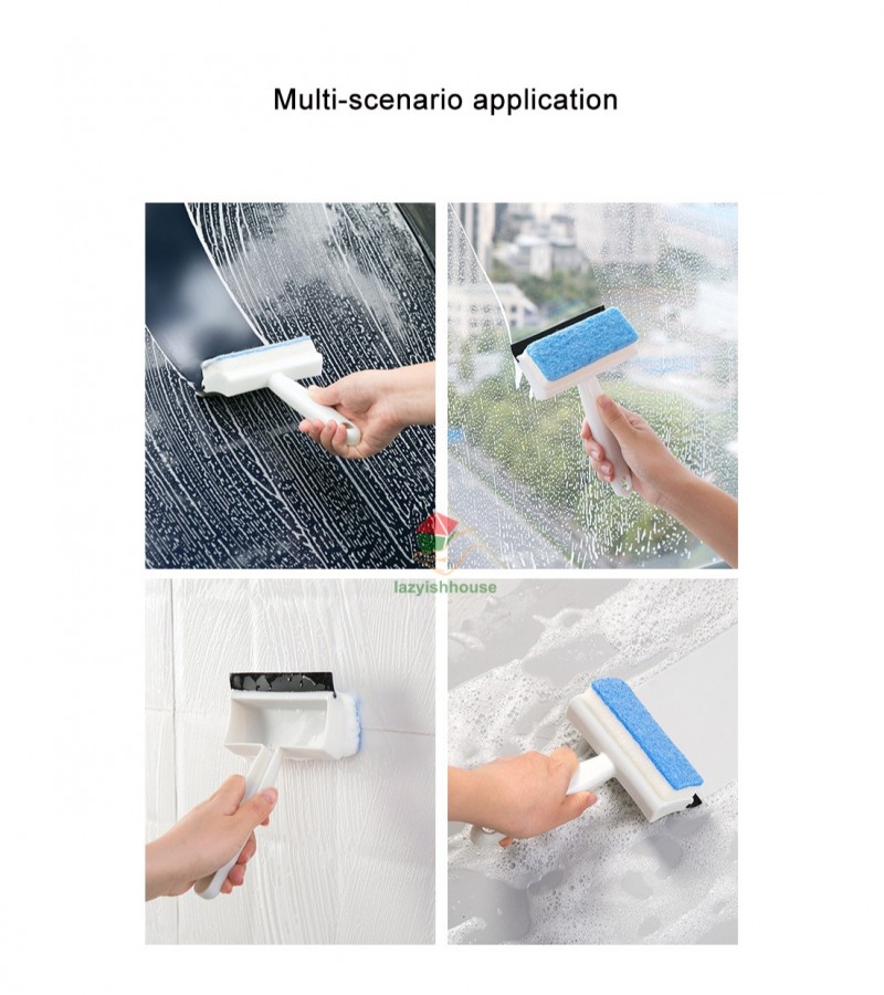 Double Sided Household Glass Window Cleaning Ceramic Tile Bathroom Cleaning Brush Tool