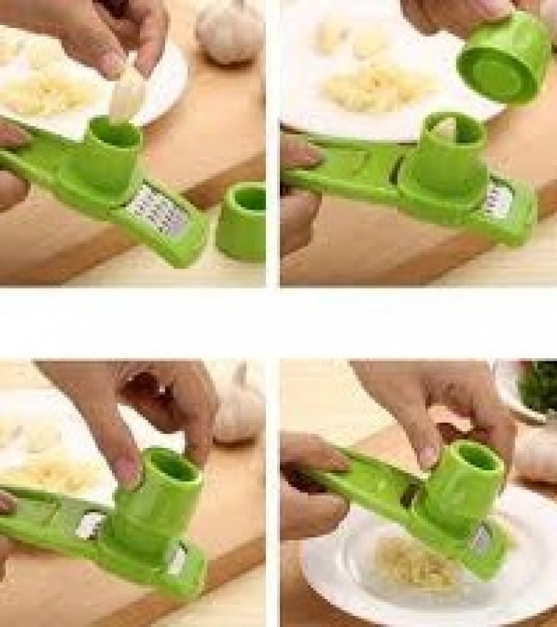 Garlic Ginger Grinding Crusher Chopper Kitchen Gadget - Multicolour