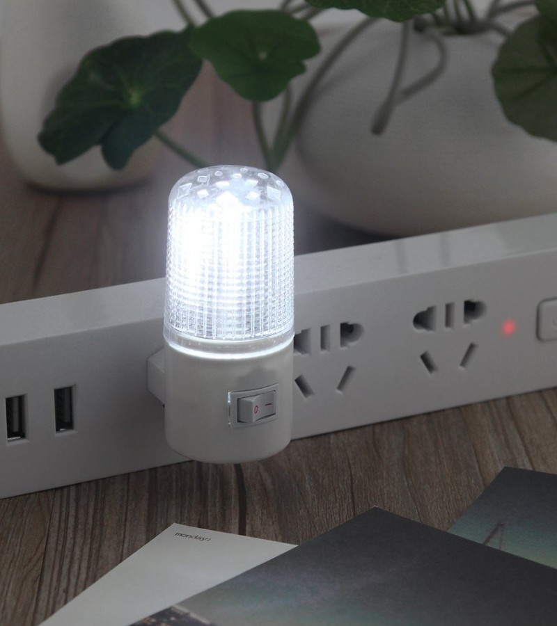 LED Light Dim Night Wall Plug Light For Bedroom