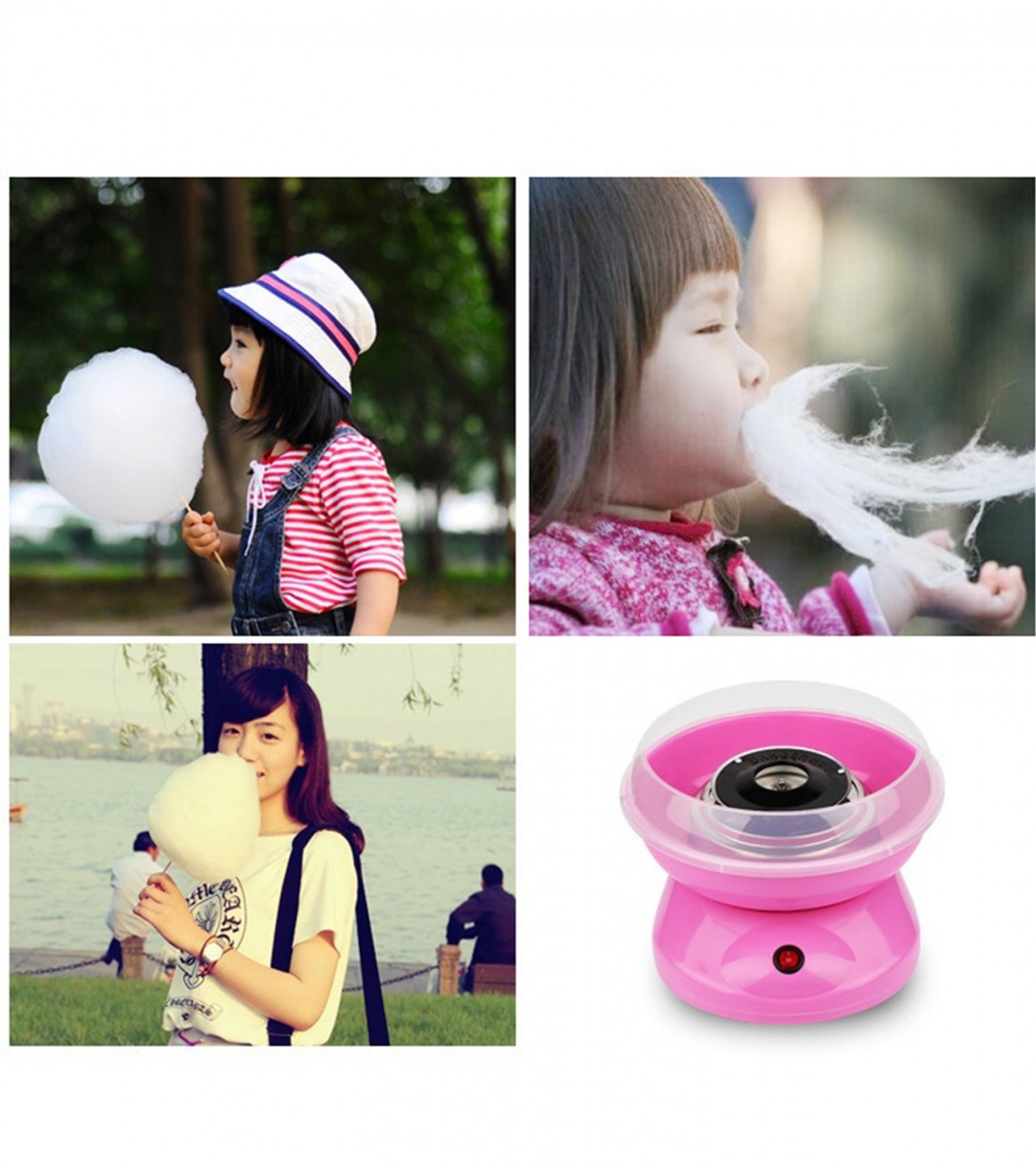 Mini Electric Candy floss Machine DIY Sweet Sugar Cotton Candy Maker Floss Maker Machine