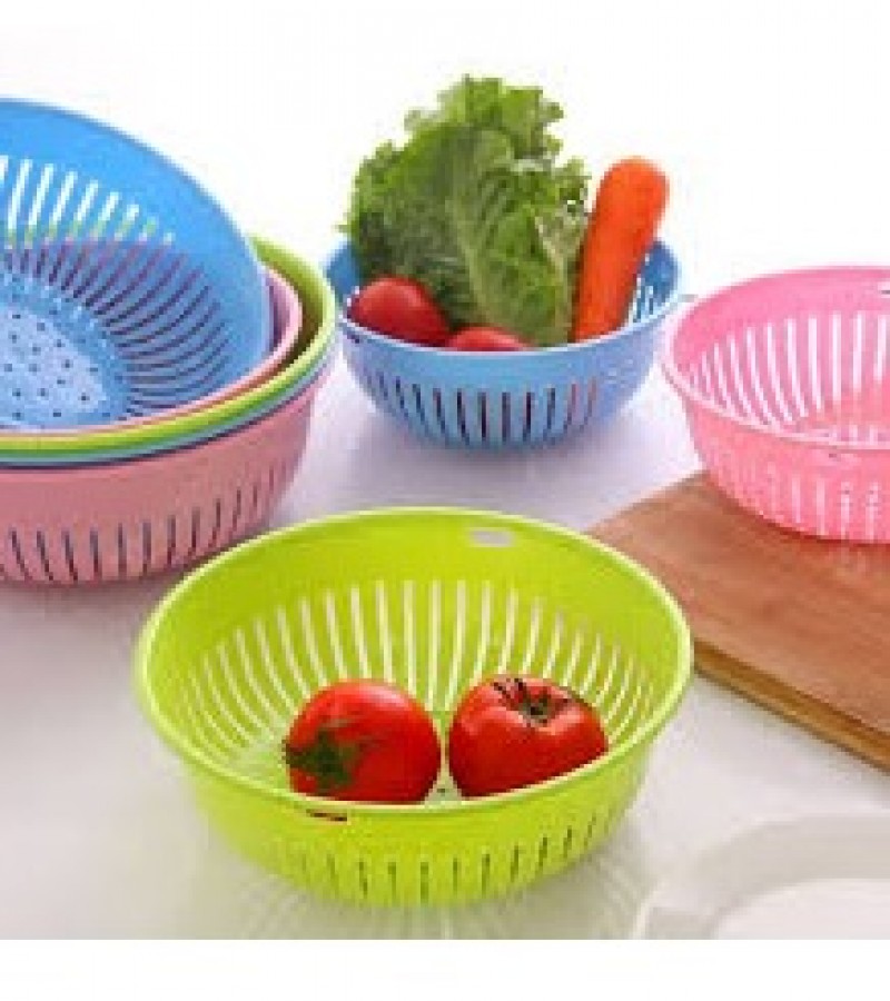 Plastic Drain Basket Wash Fruit Vegetable Kitchen Sink Storage Basket