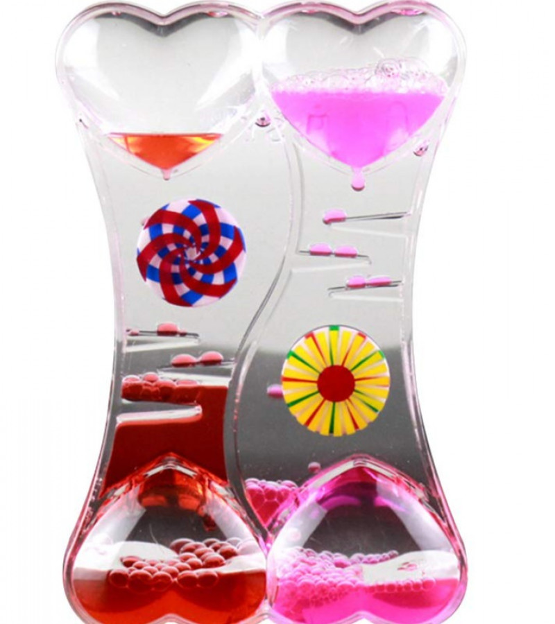 Stress Relief Toy Children Toy Liquid Motion Bubble Drip Oil Timer Clock Kids Toy