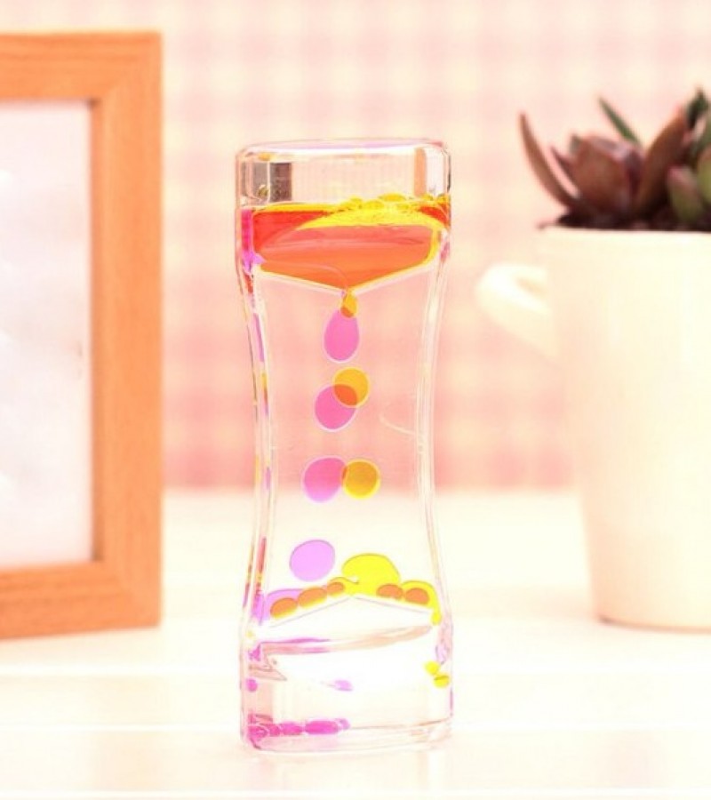Stress Relief Toy Children Toy Liquid Motion Bubble Drip Oil Timer Clock Kids Toy